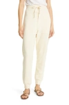 Nanushka Fleeced Cotton Shay Joggers With 3 Pockets In Creme