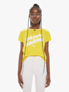 Mother The Boxy Goodie Goodie Mixed Doubles Tee Shirt In Green