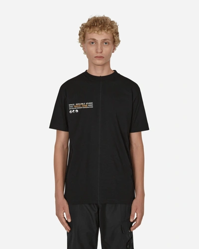 Space Available Upcycled Case Study T-shirt In Black