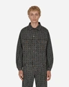 Ahluwalia All-over Graphic-print Denim Jacket In Grey