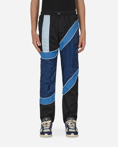 Ahluwalia Men's Multi-wave Patchwork Track Pants In Blue