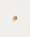 Piercing Ruby Momento Mori Stud In Gold