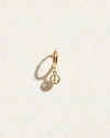 Piercing Peace Huggie In Gold