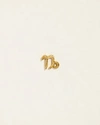 Piercing Capricorn Stud In Gold