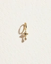 Piercing Crying Eye Huggie In Gold