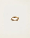 Piercing 8mm Pavé Huggie In Gold