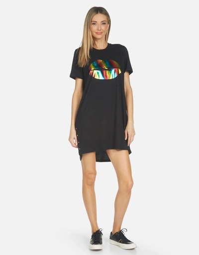 Lauren Moshi Adar Rainbow Foil Lightning Lip In Black