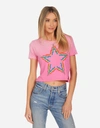 Lauren Moshi Adeline Rainbow Lightning Star In Bright Pink Ombre