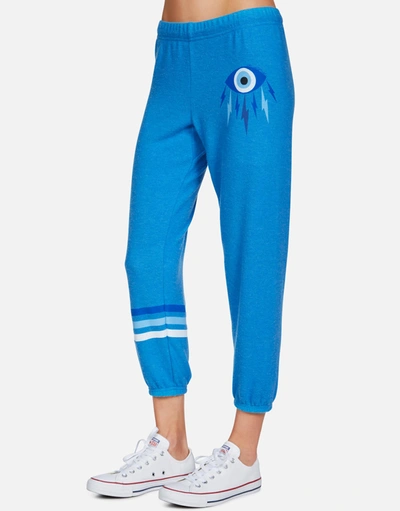 Lauren Moshi Alana Electric Evil Eye In Sky Blue