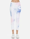 Lauren Moshi Alana Galaxy Lip Sweatpant In White Galaxy In White Galaxy Splatter