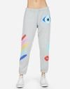 Lauren Moshi Alana Painted Evil Eye In Heather Grey