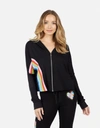Lauren Moshi Amina Studded Stripe Peace In Black