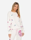 Lauren Moshi Anela Pink Rose Skull In Milk