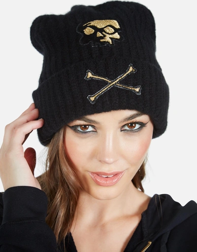 Lauren Moshi Blix Skull & X Bones In Black