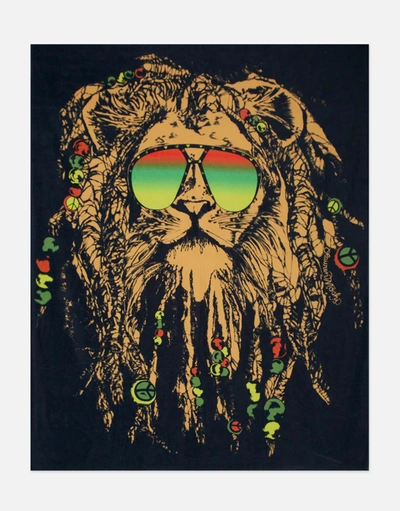 Lauren Moshi Brinkley Color Rasta Lion In Black