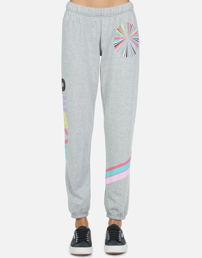 Lauren Moshi Brynn Rainbow Ray Peace In Heather Grey