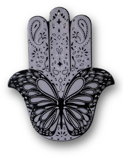Lauren Moshi Butterfly Hamsa In 16x13