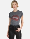 Lauren Moshi Capri Crystal Biting Lip In Heather Grey