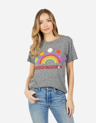 Lauren Moshi Capri Keep Dreaming In Heather Grey