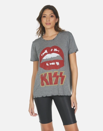 Lauren Moshi Capri Kiss Lip In Heather Grey