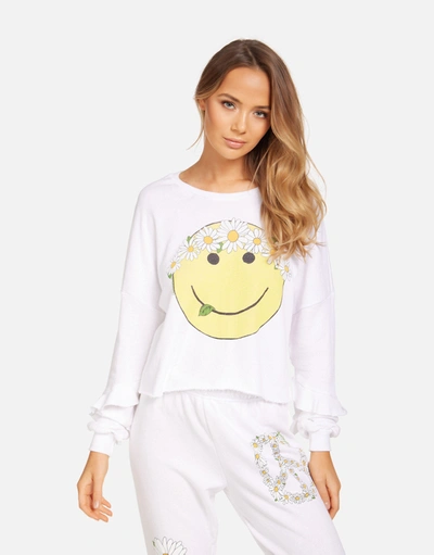 Lauren Moshi Chevelle Happy Daisy Peace In White