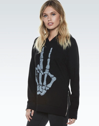 Lauren Moshi Corbin Skeleton Peace In Black