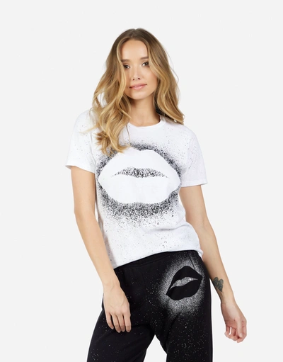 Lauren Moshi Croft Splatter Kiss In White