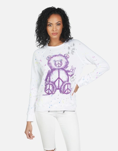 Lauren Moshi Darby Peace Teddy In Punk Stain