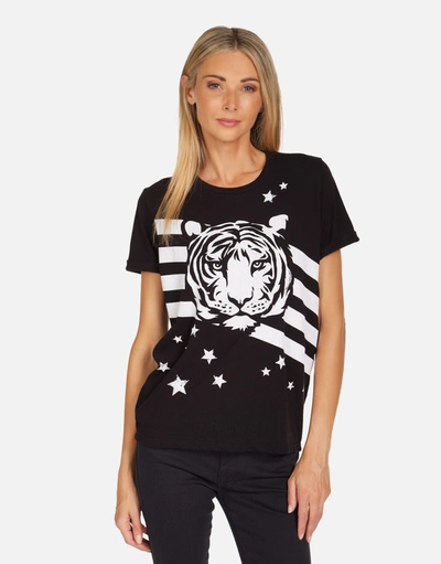 Lauren Moshi Edda Tiger Stars & Stripes In Black