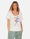 Lauren Moshi Elara Crystal Lightning Peace In Milk/ Primary Tie Dye