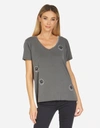 Lauren Moshi Elara Peace Love Moshi In Pigment Black
