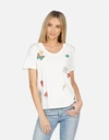 Lauren Moshi Elara Retro Elements Heart In Milk