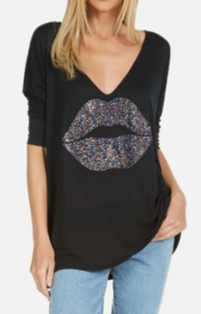 Lauren Moshi Eva Sprinkle Lip In Black