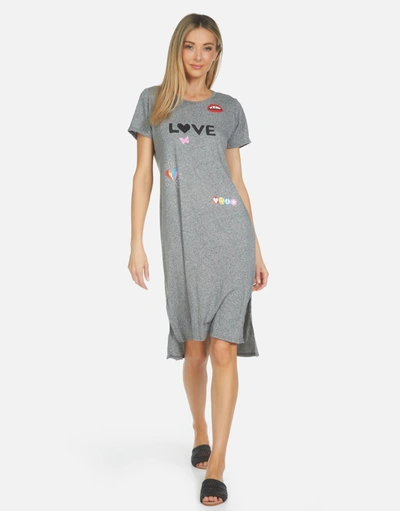 Lauren Moshi Genesis Crystal Love Elements In Heather Grey