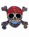 Lauren Moshi Xr Hippie Skull Sticker In White