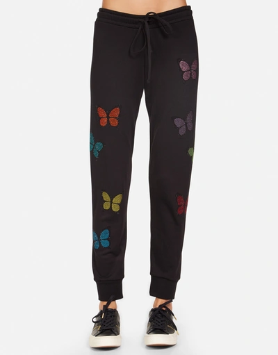 Lauren Moshi Jess Crystal Butterfly In Black