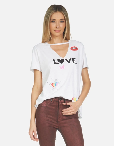 Lauren Moshi Jhene Crystal Love Elements In White