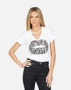 Lauren Moshi Jhene Zebra Lip In White