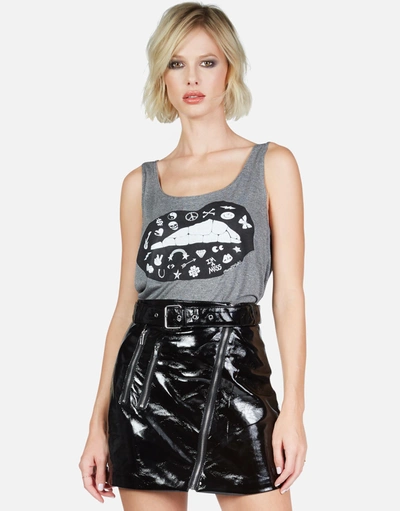 Lauren Moshi Julianna Elements Lip In Heather Grey