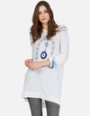 Lauren Moshi Kaya Lucky Eye Horseshoe In White