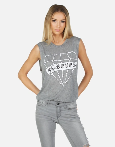 Lauren Moshi Kel Bone Diamond In Heather Grey