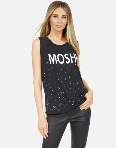 Lauren Moshi Kel Moshi In Onyx Multi Splatter