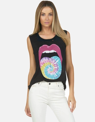 Lauren Moshi Kel Tie Dye Tongue In Onyx