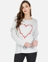 Lauren Moshi Kennedy High Heel Heart In Pearl Grey