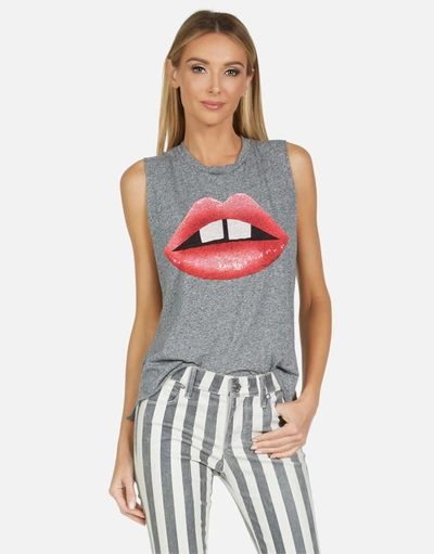 Lauren Moshi Kinzington Gap Tooth In Heather Grey