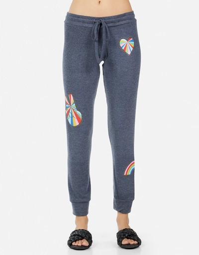 Lauren Moshi Kizzy Studded Stripe Peace In Navy
