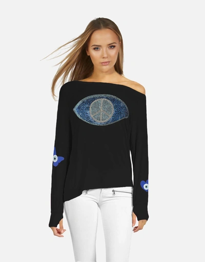 Lauren Moshi Krista Peace Evil Eye In Black