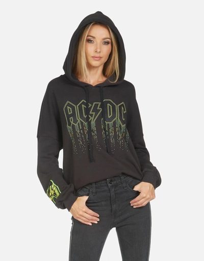 Lauren Moshi X Acdc Lila Ac/dc Neon Stud In Onyx