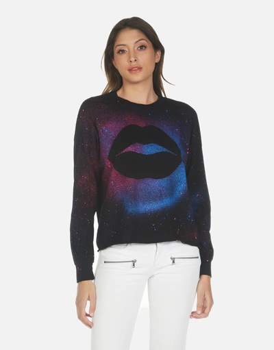Lauren Moshi Luella Galaxy Lip In Black Galaxy Splatter