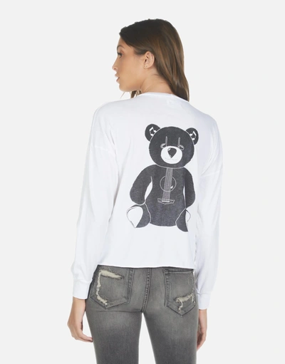 Lauren Moshi Luella Guitar Bear In White